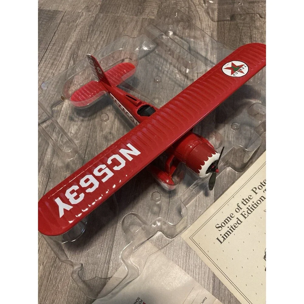 Ertl Wings of Texaco 1931 Stearman Biplane Diecast Bank 3rd in Series 1995